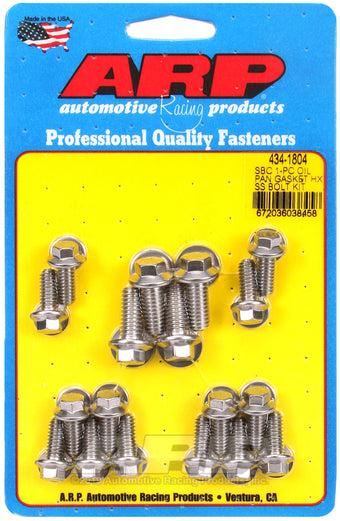 compare product ARP SB Chevy 1-pc SS Hex Oil Pan Gasket Bolt Kit