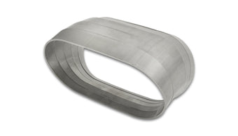 compare product Vibrant 45 Degree Vertical Plane Oval 304SS Pie Cuts Nominal Tube 3.50in