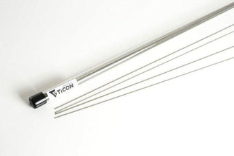 compare product Ticon Industries 39in Length 1/2lb 2.2mm/.087in Filler Diameter CP1 Titanium Filler Rod