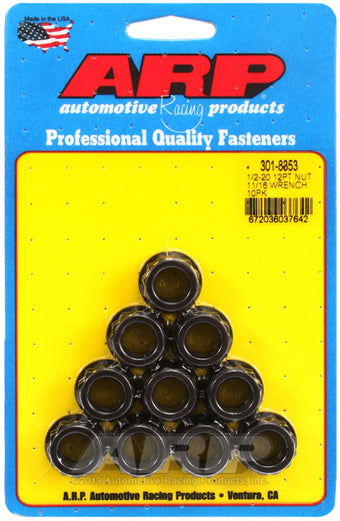 compare product ARP 1/2-20 11/16 Socket 12pt Nut Kit (Set of 10)