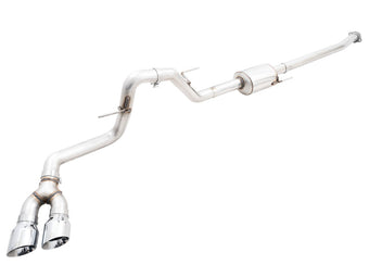 compare product AWE Tuning 0FG 21+ Ford F150 Dual Side Exit Cat-Back Exhaust- 4.5in Chrome Silver Tips