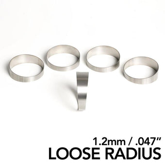 compare product Ticon Industries 1.25in 45 Degree 2.2D/2.75in CLR LR 1.2mm/.047in Wall Titanium Pie Cuts - 5pk