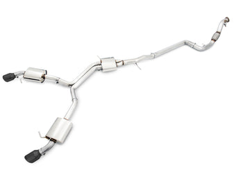 compare product AWE Tuning Audi B9 A5 Touring Edition Exhaust Dual Outlet - Diamond Black Tips (Includes DP)