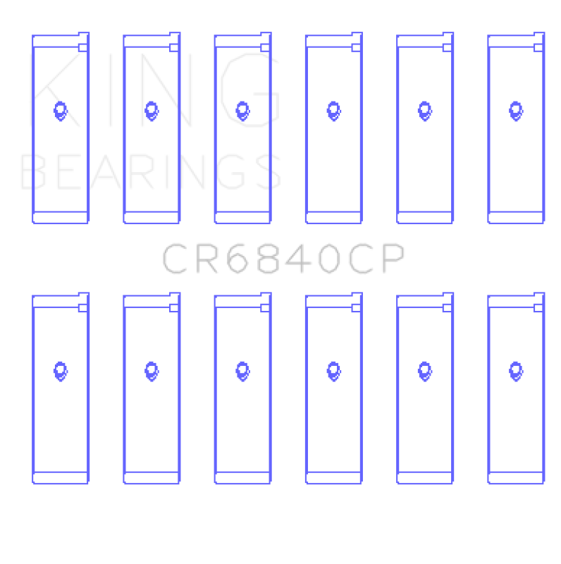 King Engine Bearings 05-12 Nissan VQ40DE V6 4L (Size 0.25) Rod Bearing Set