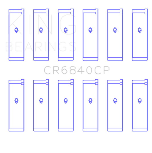 King Engine Bearings Nissan Vq40DE (Size +0.50mm) Connecting Rod Bearing Set