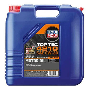 compare product LIQUI MOLY 20L Top Tec 4210 Motor Oil SAE 0W30
