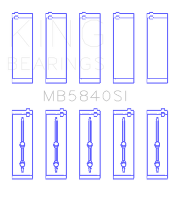 compare product King Engine Bearings Chrysler/Dodge Gen Iii Hemi 5.7/6.1/6.4 (Size +0.25mm) Main Bearing Set