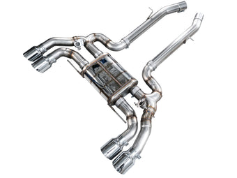 compare product AWE Tuning 20-25 BMW X3 M/M Comp (F97) AWD SwitchPath Axle-Back Exhaust - Chrome Silver Tips