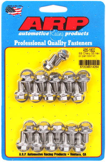 compare product ARP BB Chevy SS Hex Oil Pan Bolt Kit