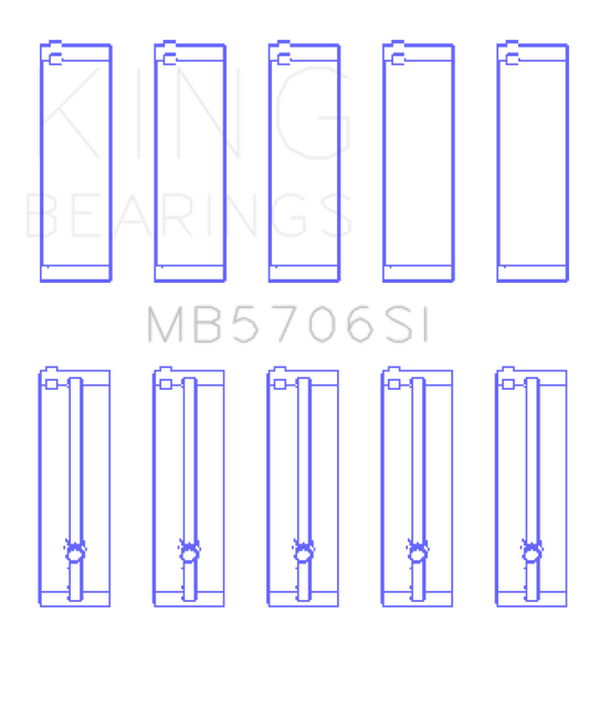 King Engine Bearings Hyundai i30 G4FC (Size +0.75mm) Main Bearing Set