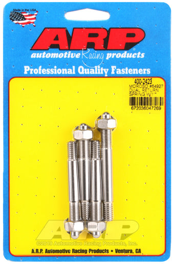 compare product ARP Moroso 64927 Dual Return Spring w/ 1in Spacer Plate SS Carb Stud Kit
