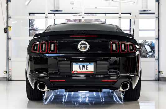 AWE Tuning S197 Mustang GT Axle-Back Exhaust - Touring Edition (Chrome Silver Tips)