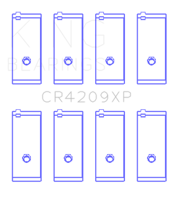 compare product King Engine Bearings Toyota 3SGTE (Size 0.025mm) Performance Rod Bearing Set