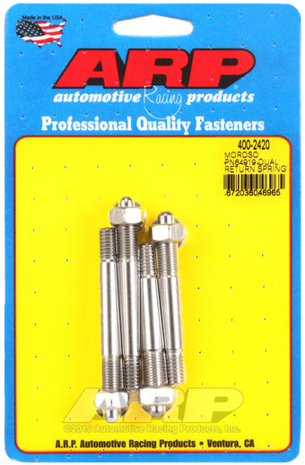 compare product ARP Moroso 64919 Dual Return Spring w/ 1in Spacer Plate SS Carb Stud Kit