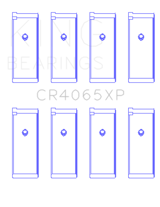 King Engine Bearings Nissan KA-24DE Performance Rod Bearing Set - Size +0.25mm