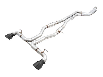 compare product AWE Tuning 2020 Toyota Supra A90 Resonated Track Edition Exhaust - 5in Diamond Black Tips