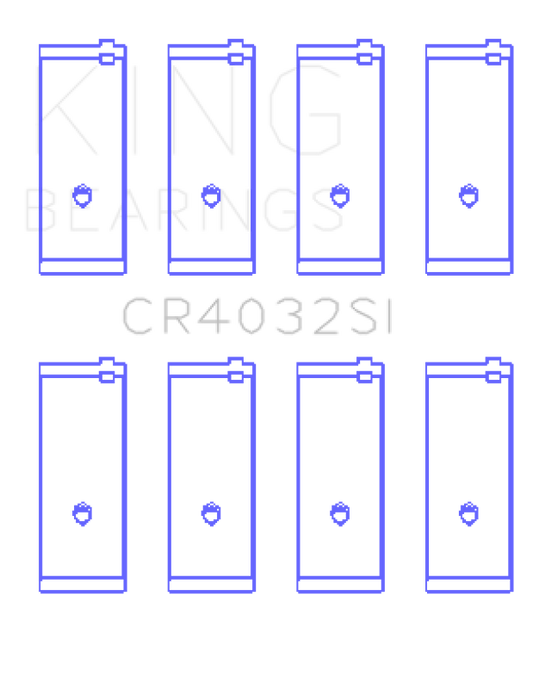 King Toyota SOHC 8V/16V / 4AGE/4AGEC/4AGELC DOHC 16V Silicon Bi-Metal Alum Rod Bearing Set