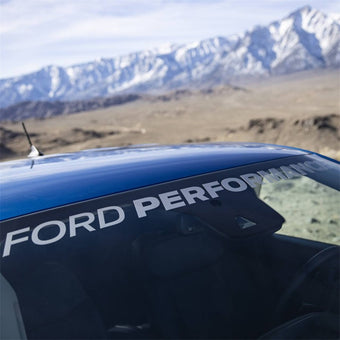 compare product Ford Racing Ford Performance Ranger Windshield Banner - Silver