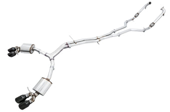 compare product AWE Tuning Audi B9 S5 Sportback Touring Edition Exhaust - Non-Resonated (Black 102mm Tips)