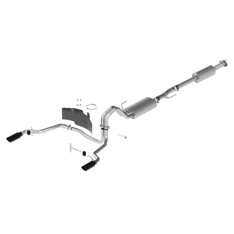compare product Ford Racing 21-24 F-150 Touring Rear Exit Exhaust - Black Tips