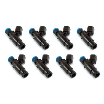 compare product Injector Dynamics 2600-XDS Injectors - 48mm Length - 14mm Top - 14mm Bottom Adapter (Set of 8)