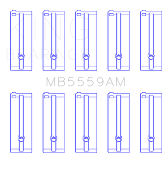 compare product King Engine Bearings Isuzu 4Zb1 (Size +0.25mm) Main Bearing Set
