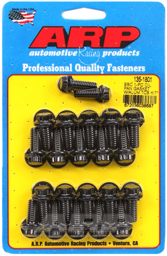 compare product ARP BB Chevy 1-pc Oil Pan Gasket w/ Alum Timing Cover 12pt Bolt Kit