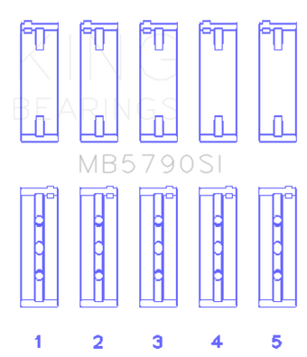 compare product King Engine Bearings Porsche M 48.00/M 48.50 (Size +0.25mm) Main Bearing Set