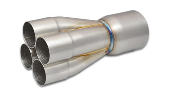 compare product Vibrant 4-1 SS Merge Collectors (2in Inlet Slipover ID 3in Merge Outlet OD) - Sold Individually