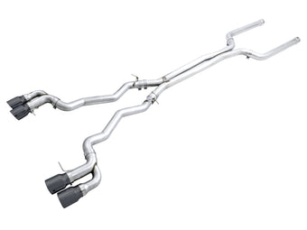 compare product AWE Tuning 18-19 BMW M5 (F90) 4.4T AWD Cat-Back Exhaust - Track Edition (Diamond Black Tips)