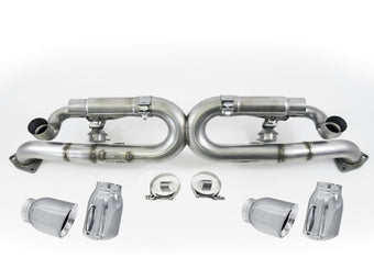 compare product AWE Tuning Porsche 991 SwitchPath Exhaust for Non-PSE Cars Chrome Silver Tips