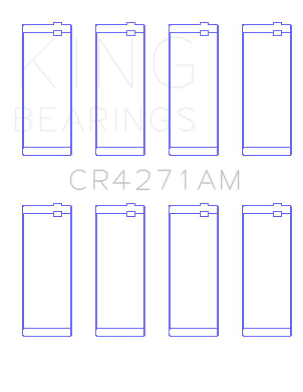 King Engine Bearings 1/95-12/09 Chrysler/ 1/02-12/06 Jeep 148CI 2.4L L4 (Size STD) Rod Bearing Set