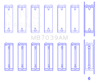 King Engine Bearings BMW M51/M57 Main Bearing Set - Size STD