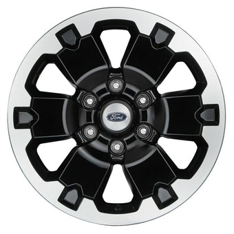 compare product Ford Racing 19-21 Ranger 18x8in 4 Wheel Kit w/TPMS - Gloss Black w/ Machined Face