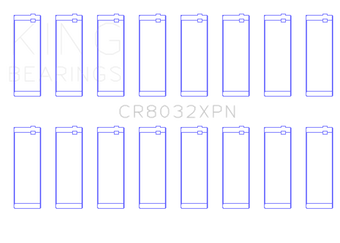 compare product King Engine Bearings Chrysler 345/370 16V (Size .026) Connecting Rod Bearings (Set of 8)
