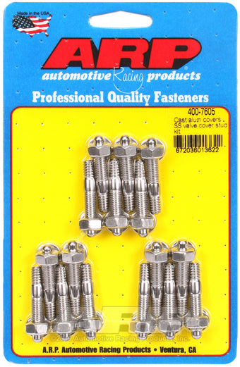 compare product ARP Cast Aluminum Covers SS Valve Cover Stud Kit