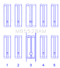 King Engine Bearings Mazda 626 F8/(Size +0.25mm) Main Bearing Set