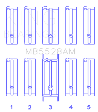 compare product King Engine Bearings Mazda 626 F8/(Size +0.25mm) Main Bearing Set