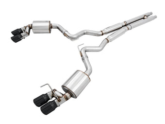 compare product AWE Tuning 2018+ Ford Mustang GT (S550) Cat-Back Exhaust - Touring Edition (Quad Diamond Black Tips)