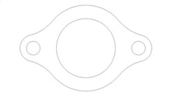 compare product Cometic Chevrolet Mark-IV GM Gen-V/VI Big Block V8 .094in Fiber Water Outlet Gasket