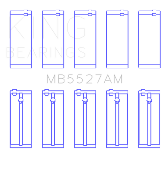 King Engine Bearings Toyota 2A/3A/4A Crankshaft Main Bearing Set