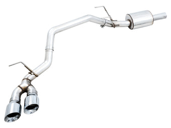 compare product AWE Tuning 09-18 RAM 1500 5.7L (w/o Cutouts) 0FG Single Side Exit Cat-Back Exhaust - Chrome Tips