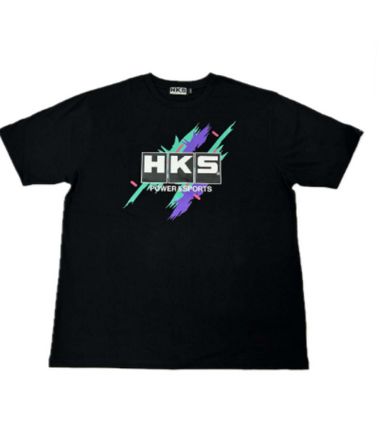 HKS T-SHIRT SUPER RACING v2 BLACK XL