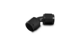 compare product Vibrant -20AN X -20AN Female Flare Swivel 45 Deg Fitting (AN To AN) -Anodized Black Only