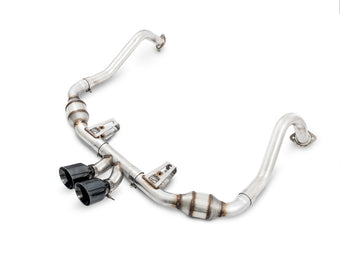 compare product AWE Tuning Porsche 718 Boxster / Cayman Touring Edition Exhaust - Diamond Black Tips