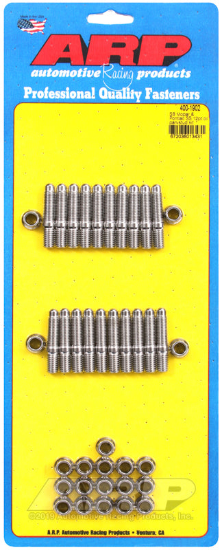 compare product ARP SB Mopar & Pontiac SS 12pt oil pan stud kit