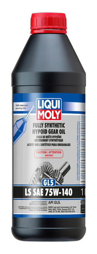 compare product LIQUI MOLY 1L Fully Synthetic Hypoid Gear Oil (GL5) LS SAE 75W140