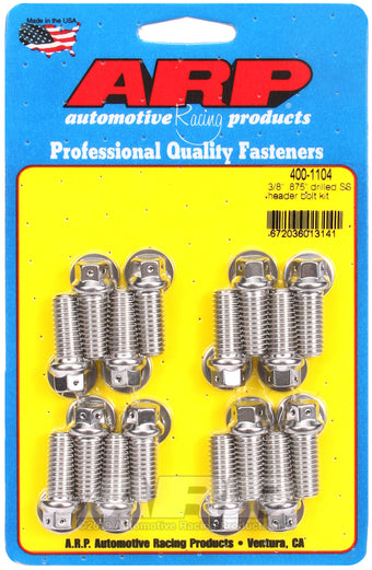 compare product ARP 3/8 x .875 Drilled SS Header Bolt Kit