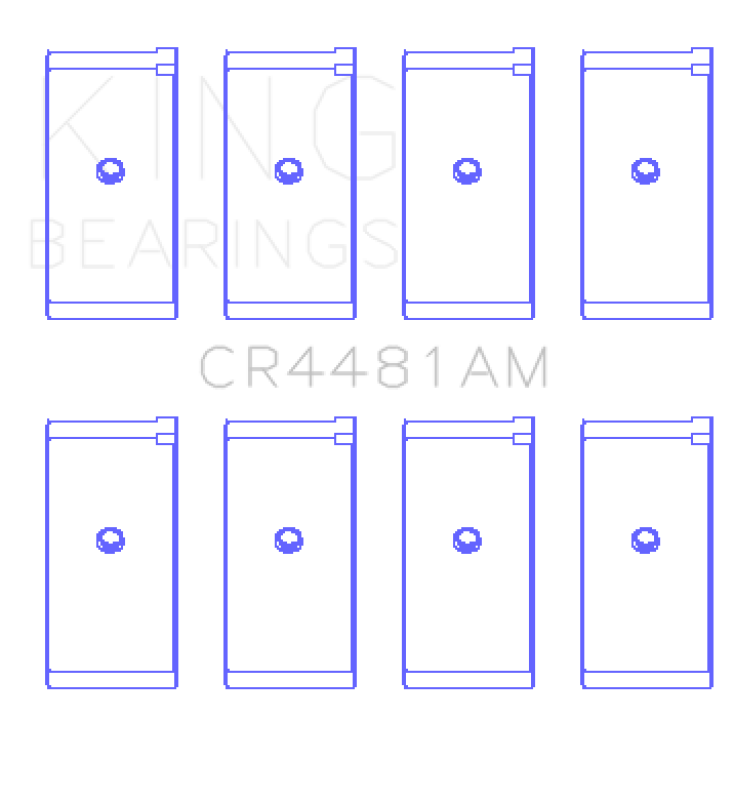 King Engine Bearings Mitsubishi 4G63/4G64 6 Bolt 1st Gen DSM (Size 0.50mm) Rod Bearing Set