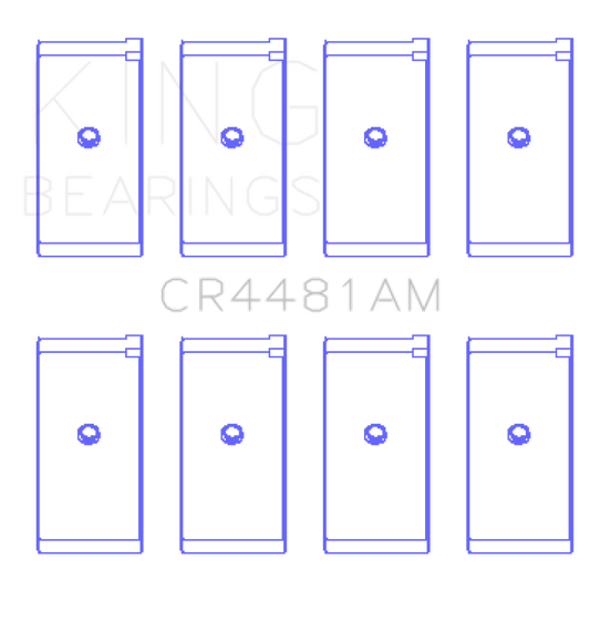 King Engine Bearings Mitsubishi 4G63/4G64 6 Bolt 1st Gen DSM (Size 0.50mm) Rod Bearing Set